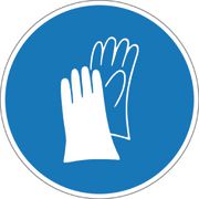 Tablica „Stosować ochronę rąk”